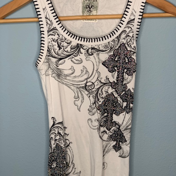 Vocal Rhinestone Tank Top - Picture 3 of 4